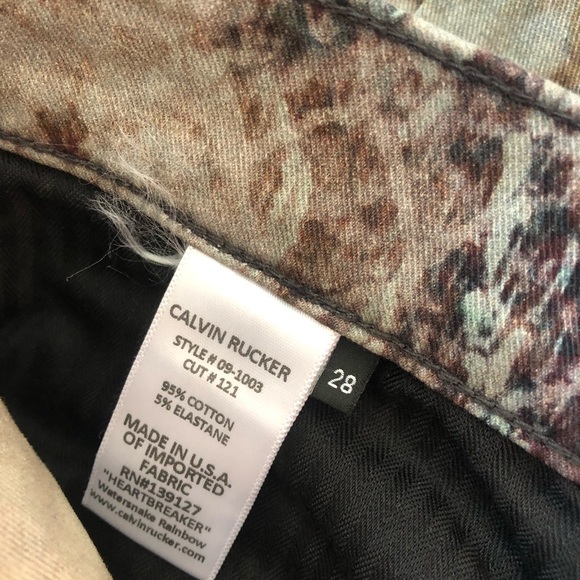 Calvin Rucker heartbreaker animal printed jeans - Picture 6 of 8